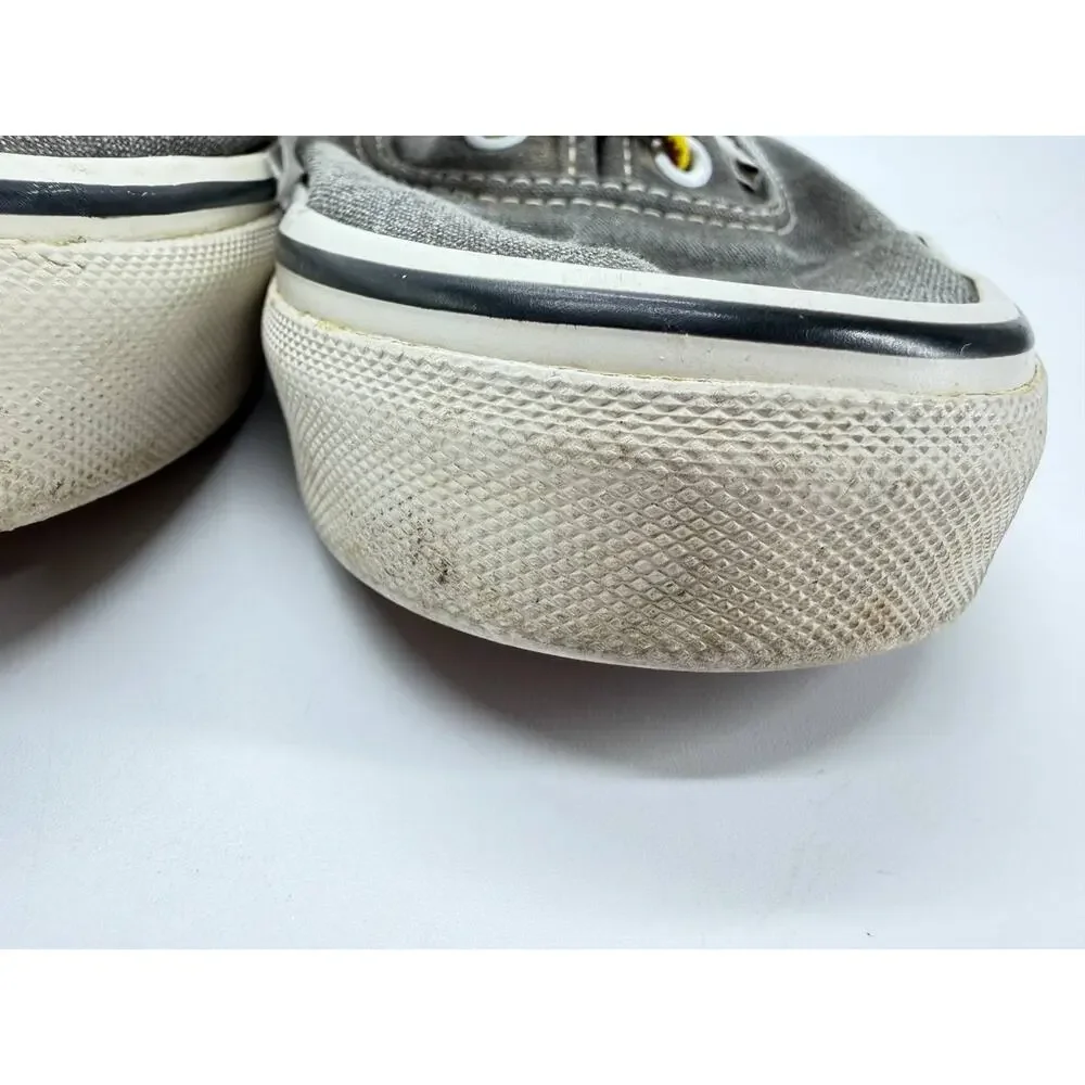 Vans Authentic Unisex Men’s 8 Women’s 9.5 Gray Canvas Low Top Skate Shoes